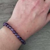 Bracelet "Détente" en Améthyste (6mms)