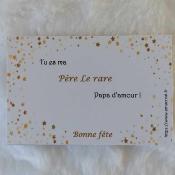 Carte-bracelet Fête des Père