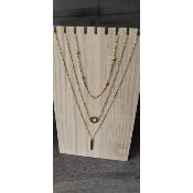 Collier doré Blanche