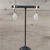 Créoles dorées Aventurine