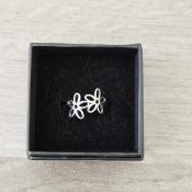 Bague argentée Fleur