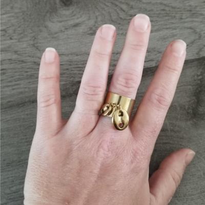 Bague dorée Amy
