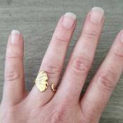 Bague dorée Maddy
