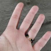 Bague dorée grise Elya
