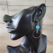 Pendantes argentées dépareillées Lilaé