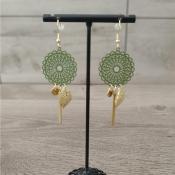 Pendantes dorées Diana