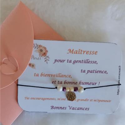 Carte-bracelet Maîtresse