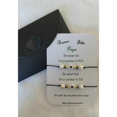 Carte-bracelet Père/fils