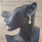 Créoles dorées Aventurine