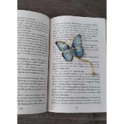 Marque page Papillon bleu