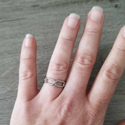 Bague argentée Livia