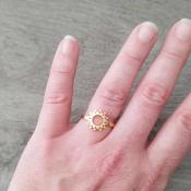 Bague dorée Aïcha