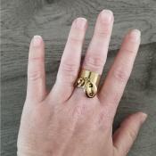 Bague dorée Amy