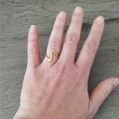 Bague dorée Dina
