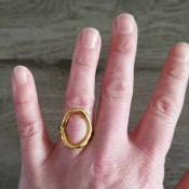 Bague dorée Marlène