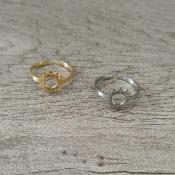 Bague dorée Aïcha