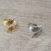 Bague dorée Alya