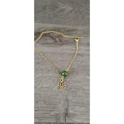 Bracelet de cheville doré Azélie