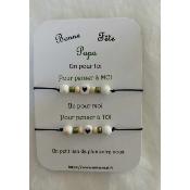 Carte-bracelet Père/fils