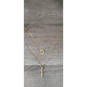 Collier doré Blanche