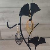 Pendantes dores dpareilles Babeth