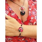 Bracelet cordon Fleur