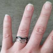 Bague argentée Axelle
