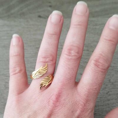 Bague dorée Alya