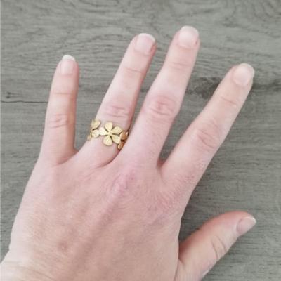 Bague dorée Isia