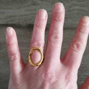 Bague dore Marlne