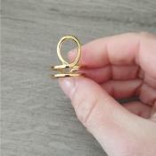 Bague dorée Noélie