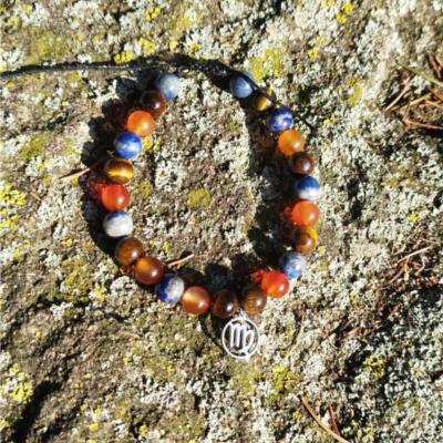 Bracelet cordon signe astrologique "Vierge"