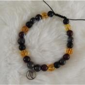 Bracelet cordon signe astrologique "Scorpion"