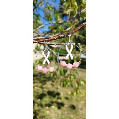Pendantes octobre rose