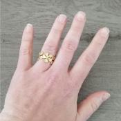 Bague dorée Isia