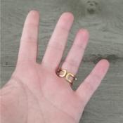 Bague dorée Linoa