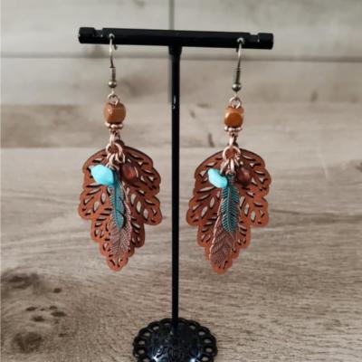 Pendantes bronze Esther