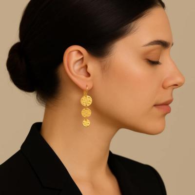 Pendantes dorées Calista