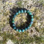 Bracelet "Porte Bonheur" en Agate Mousse
