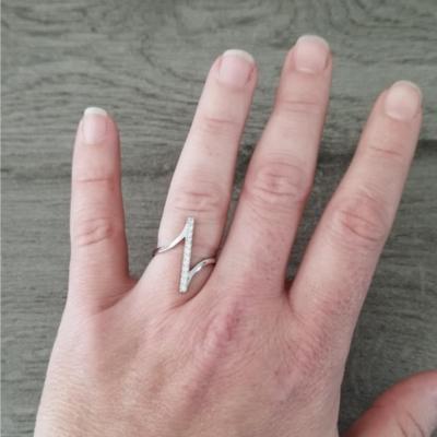 Bague argentée Maé