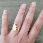 Bague dore Maddy
