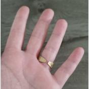 Bague dorée Diane