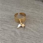 Bague dorée Diane