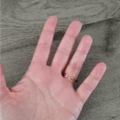 Bague dorée Maélie