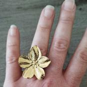Bague dorée Nour