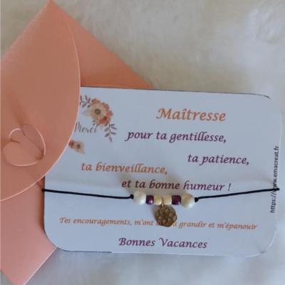 Carte-bracelet Maîtresse