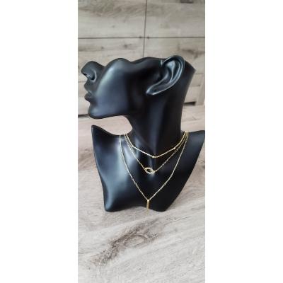 Collier doré Blanche