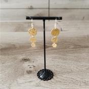 Pendantes dorées Calista