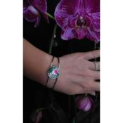 Bracelet manchette argenté Adèle