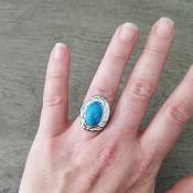 Bague argentée Anaïs